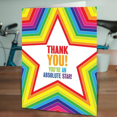 Thank You Absolute Star Card