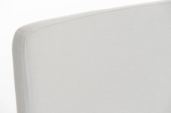 Tabouret de bar Vagos tissu W77 blanc 41x41x102 blanc Matière Métal blanc mat 5