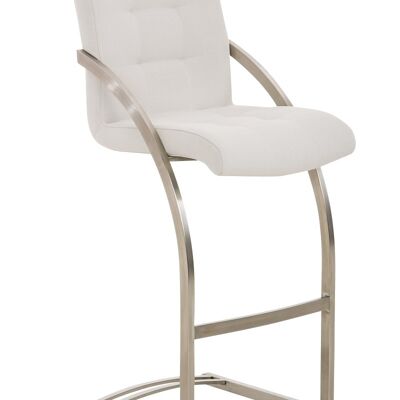 Bar stool Dakota E fabric white 57x47x113 white Material