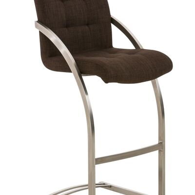 Bar stool Dakota E fabric brown 57x47x113 brown Material