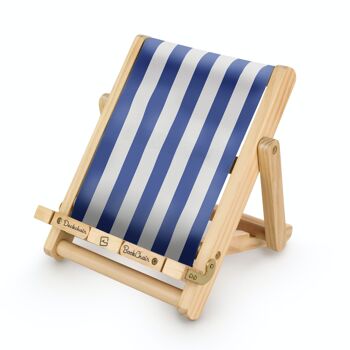Transat Bookchair - Ipad, Tablet Stand et Book Holder - Multiraye, Bleu ou Rouge 3