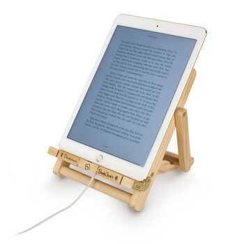 Transat Bookchair - Ipad, Tablet Stand et Book Holder - Multiraye, Bleu ou Rouge 5