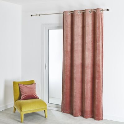 Plain Velvet Curtain - Nude - 135 X 260 cm