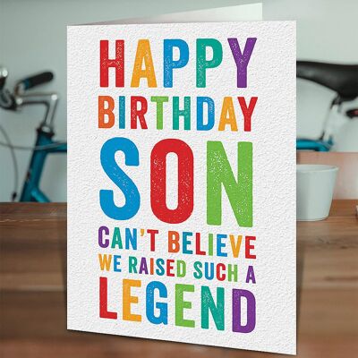 Son Legend Funny Son Card