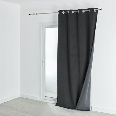 Velvet curtain - Anthracite - 135 X 280 cm