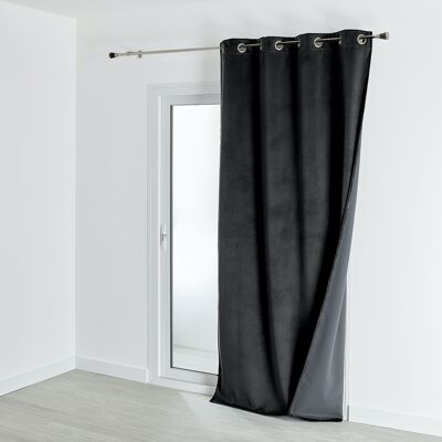 Velvet Curtain - Black - 135 X 280 cm