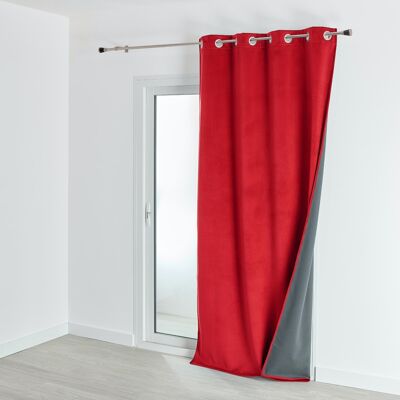 Velvet curtain - Red - 135 X 280 cm