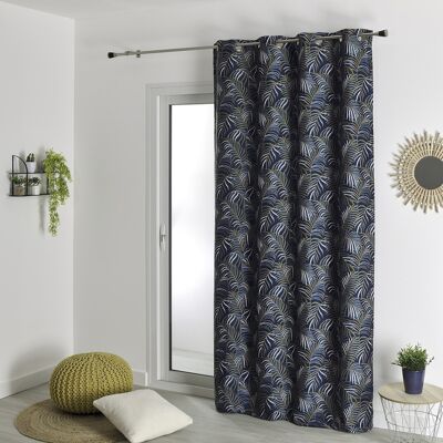 Jacquard curtain - Blue - 140 X 260 cm