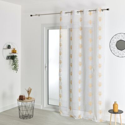 Voile Etamine Bordado - Mostaza - 140 X 240 cm