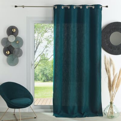 Plain curtain - Peacock Blue - 140 X 260 cm