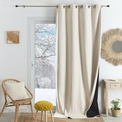 Thermal Insulated Blackout Curtain - Off White - 140 X 260 cm