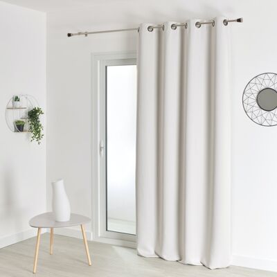 Blackout Fire Retardant Curtain - Ivory - 140 X 260 cm