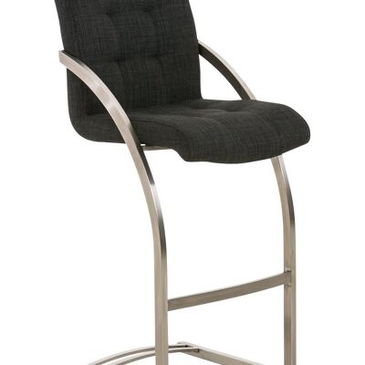 Bar stool Dakota E fabric dark gray 57x47x113 dark gray Material