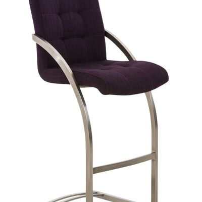 Bar stool Dakota E fabric purple 57x47x113 purple Material