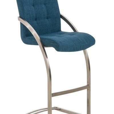 Bar stool Dakota E fabric blue 57x47x113 blue Material