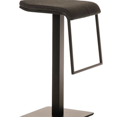 Taburete de bar tejido Lameng B78 gris oscuro 42x39x78 gris oscuro Material Metal negro mate