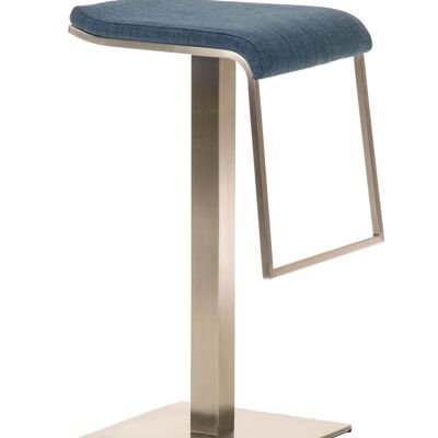 Barhocker Lameng Stoff E85 blau 42x39x85 blau Material Edelstahl