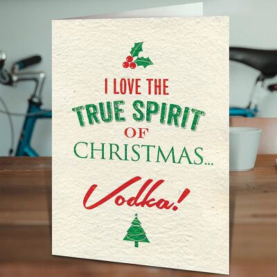 Funny Spirit Of Christmas Card