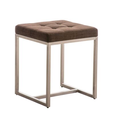 Stool Barci FABRIC brown 40x40x48 brown Material stainless steel