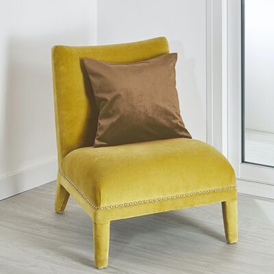 Plain Suede Cushion - Beige - 45 X 45 cm