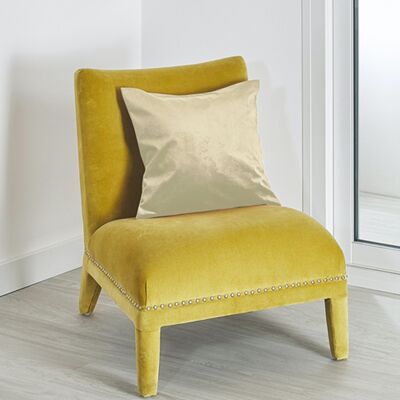 Plain Suede Cushion - Linen - 45 X 45 cm