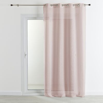 Durchsichtiges 100 % Leinen - Beige Nude - 140 x 260 cm