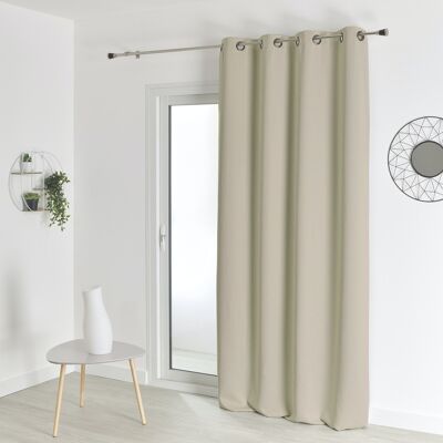 Feuerhemmender Verdunkelungsvorhang – Beige – 140 x 260 cm