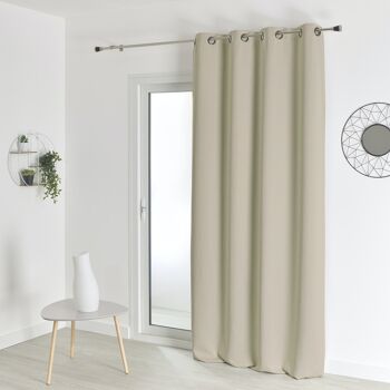 Rideau Ocultant Non Feu - Beige - 140 X 260 cm