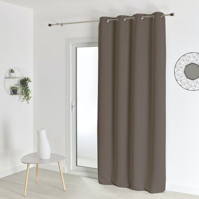 Blackout Fire Retardant Curtain - Taupe - 140 X 260 cm