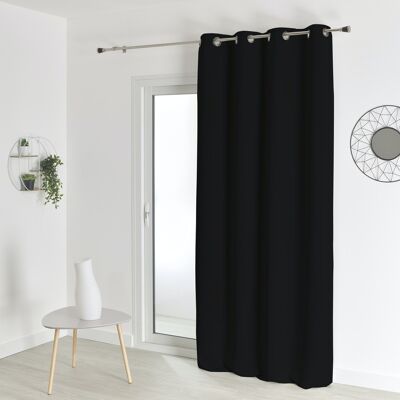 Blackout Fire Retardant Curtain - Black - 140 X 260 cm