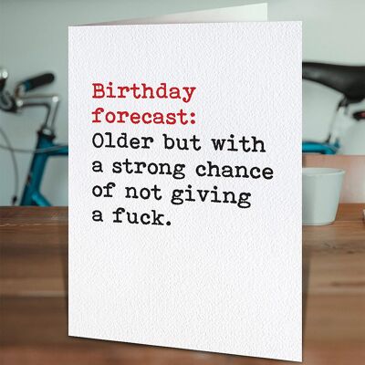 Birthday Forecast Funny Birthday Card