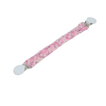 Attache doudou fille rose 1