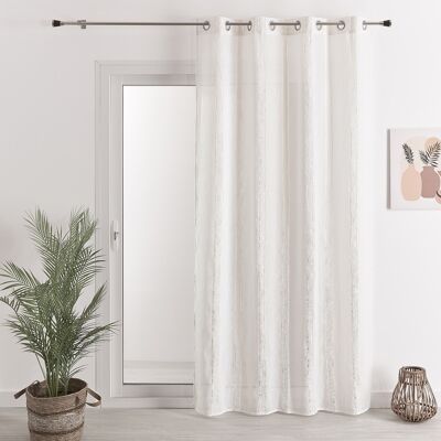 Striped Etamine Voile - Ivory - 140 X 240 cm