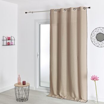 Voilage Aspect Lin - Beige Lin - 140 X 260 cm