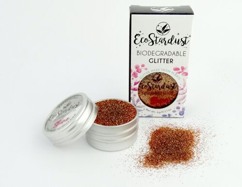 EcoStardust Burnt Orange Biodegradable Cosmetic Glitter Make up