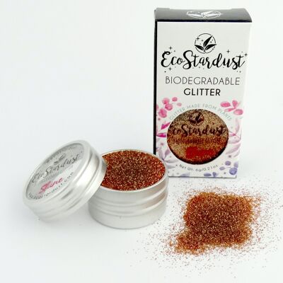 EcoStardust Burnt Orange Biodegradable Cosmetic Glitter Make up