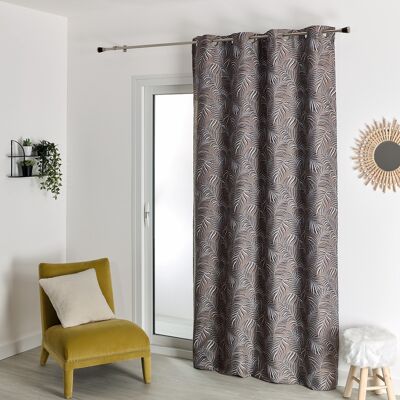 Jacquard curtain - Taupe - 140 X 260 cm