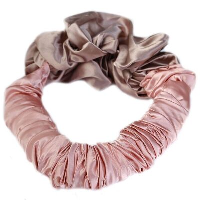 Scrunchie per riccioli senza calore rosa