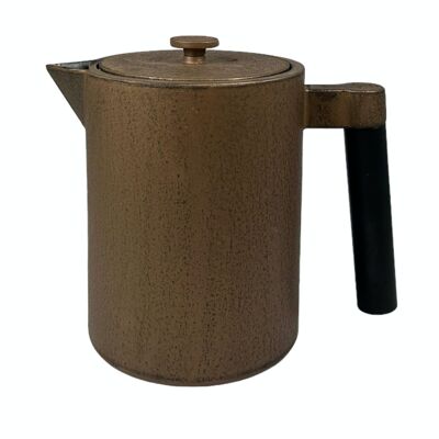 Kohi 1.2l cast iron teapot, coffee pot, copper