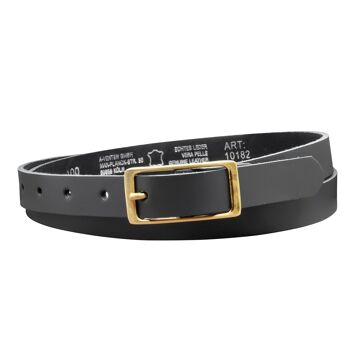 Ceinture 20 mm en croûte de cuir modèle EH12-SL-Grey 3