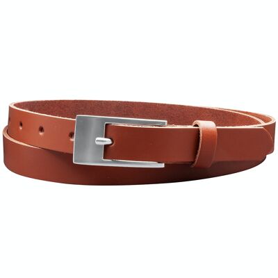 Ceinture 20 mm croûte de cuir modèle EH14-SL-Cognac