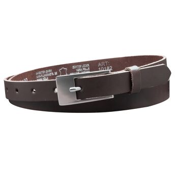 Ceinture 20 mm croûte de cuir modèle EH14-SL-Dark Brown 3