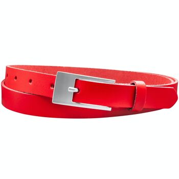 Ceinture 20 mm croûte de cuir modèle EH14-SL-Rouge 1