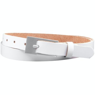 Cintura in pelle crosta da 20 mm modello EH14-SL-White
