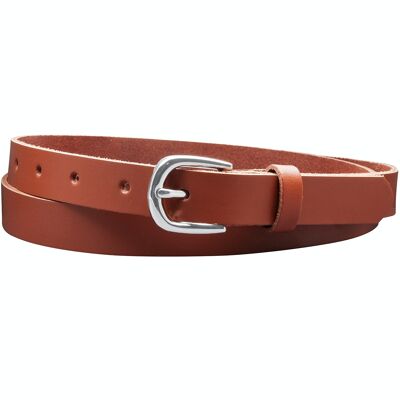 Ceinture 20 mm croûte de cuir modèle EH18-SL-Cognac