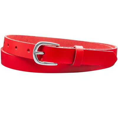 Ceinture 20 mm croûte de cuir modèle EH18-SL-Rouge