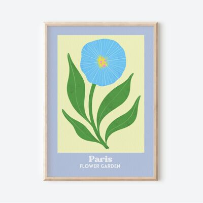 Paris Flower Garden, Floral Art Print