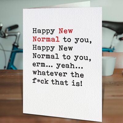 New Normal Funny Birthday Card
