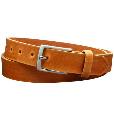 Cintura 30 mm Pelle levigata modello EH311-GE-Cognac