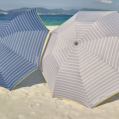 EZPELETA Parasol playa plegable FOLD & GO GREY